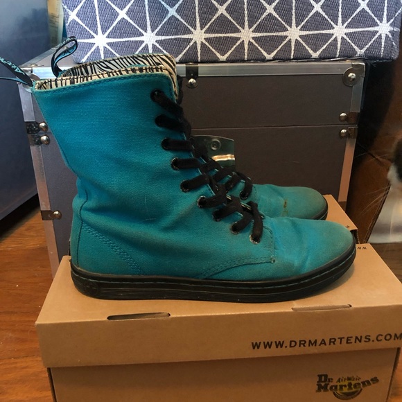 Canvas Dr. Marten’s Boots. Size 7 - Picture 2 of 6